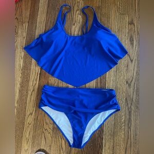 Elegant Royal Blue Bikini Set